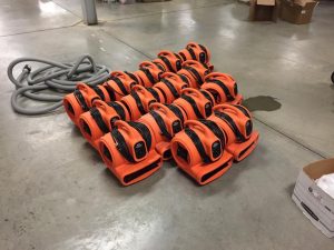 911 Restoration Water-Damage-Equipment-Floor-Preparation Orange County