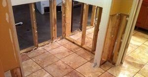 911 Restoration Water-Damage-Restoration-On-First-Floor-Bathroom Orange County